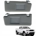Gray Sun Visor Shade Pair Left Right Driver Passenger Set Replacement For 2005-2015 Toyota Tacoma 74320-35c10-b0 