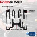 Aa Ignition Seat Slide Rail Pad Cover Set Of 7 Compatible With Tesla Model Y 2021 2022 And 2023 Front Side Rear Kick Corner