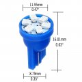 Ocpty Instrument Panel Lights 168 184 192 193 259 280 285 447 464 501 T10-6-3020-smd-blue 20pcs