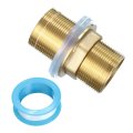 2 Faucet Mount Extension Shank Brass Threaded Pipe Lengthen Mounting Fixed High Foot With Nut And Gasket Golden 1pcs 