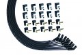 Moroso 51008 Ultra Series Black Universal V8 Spark Plug Wires 135 Degree Ends 