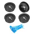 4pcs Cable Cord Grommet 1-3 8 35mm Rubber Desk Grommets Wire Pass Through Hole Cover With Marked Ties For Home Office 