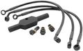 Goodridge Ebony 2 Front Brake Line Kit Stock Length Hd0001-1fpbk Bk 