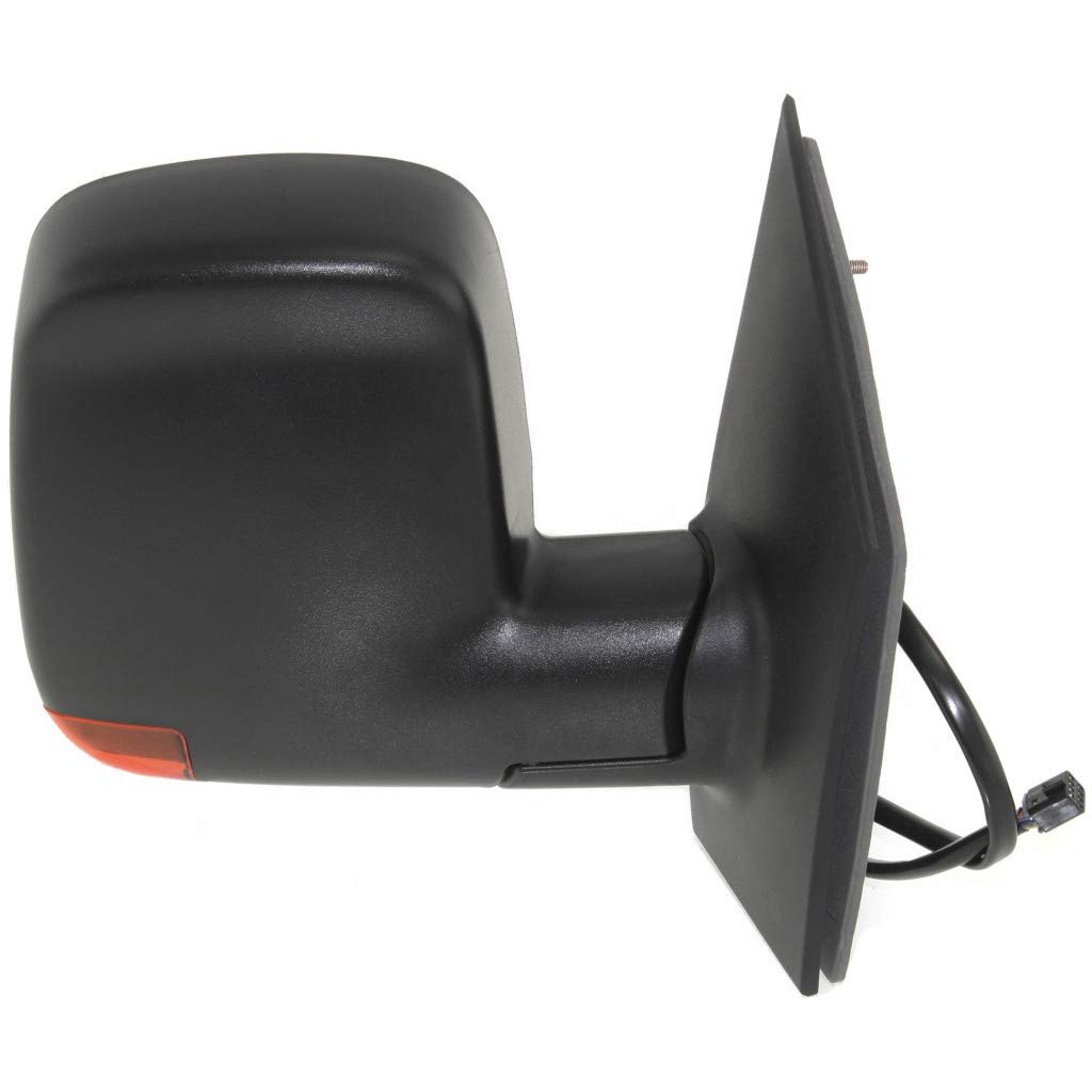 Passenger Side Door Mirror For Chevy Express 2500 2003 2004 2005 2006 2007 Power Heated With Signal Indicator Textured Black
