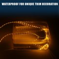 Uxcell 4pcs 35 4 Inch Led Strip Light Decoration Cuttable Waterproof Yellow Still For Car Truck Cargo Trailer Rv Motorcycle