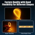 Uxcell 4pcs 35 4 Inch Led Strip Light Decoration Cuttable Waterproof Yellow Still For Car Truck Cargo Trailer Rv Motorcycle