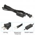 Uxcell 12ft 18 2 Lamp Cord With Switch 300v Electronic Wire Insulated Heat Resistant Electronical Flexible Cable For Led Audio