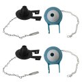 4 Pack Toilet Flapper Universal Kit For 2-inch Flush Valves 