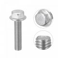 Uxcell M8x40mm Hex Serrated Flange Bolts Screws Metric Thread 304 Stainless Steel 10pcs