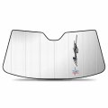 Ipick Image For Ford Mustang Script 2015 To 2022 Custom Fit Silver Reflective Folding Auto Windshield Sun Shade Made-in-usa