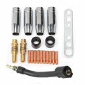 Kikeep 15ak Mig Welding Torch Nozzle Contact Tips Holder Kit Tip M6 Difuser Shield Cup Neck For Mb15 