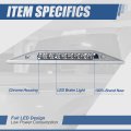 Auto Dynasty High Mount Chrome Housing Led 3rd Tail Brake Light Stop Lamp Compatible With Ford Freestyle