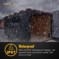 Partsam 2pcs Dot Certified Amber 4 Inch Led Trailer Rv Camper Side Marker Clearance Lights Lamps 6 Diodes With Reflex Lens