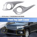 Uxcell 1 Pair Fog Light Grille Cover Trim Lamp No 814820e080 814810e060 For Toyota Highlander 2013-2013