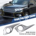 Uxcell 1 Pair Fog Light Grille Cover Trim Lamp No 814820e080 814810e060 For Toyota Highlander 2013-2013