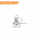 Uxcell 1 4-20x3 8 Pan Head Machine Screws 304 Stainless Steel 18-8 Screw Phillips Drive Fully Threaded Bright Finish Pack Of 20