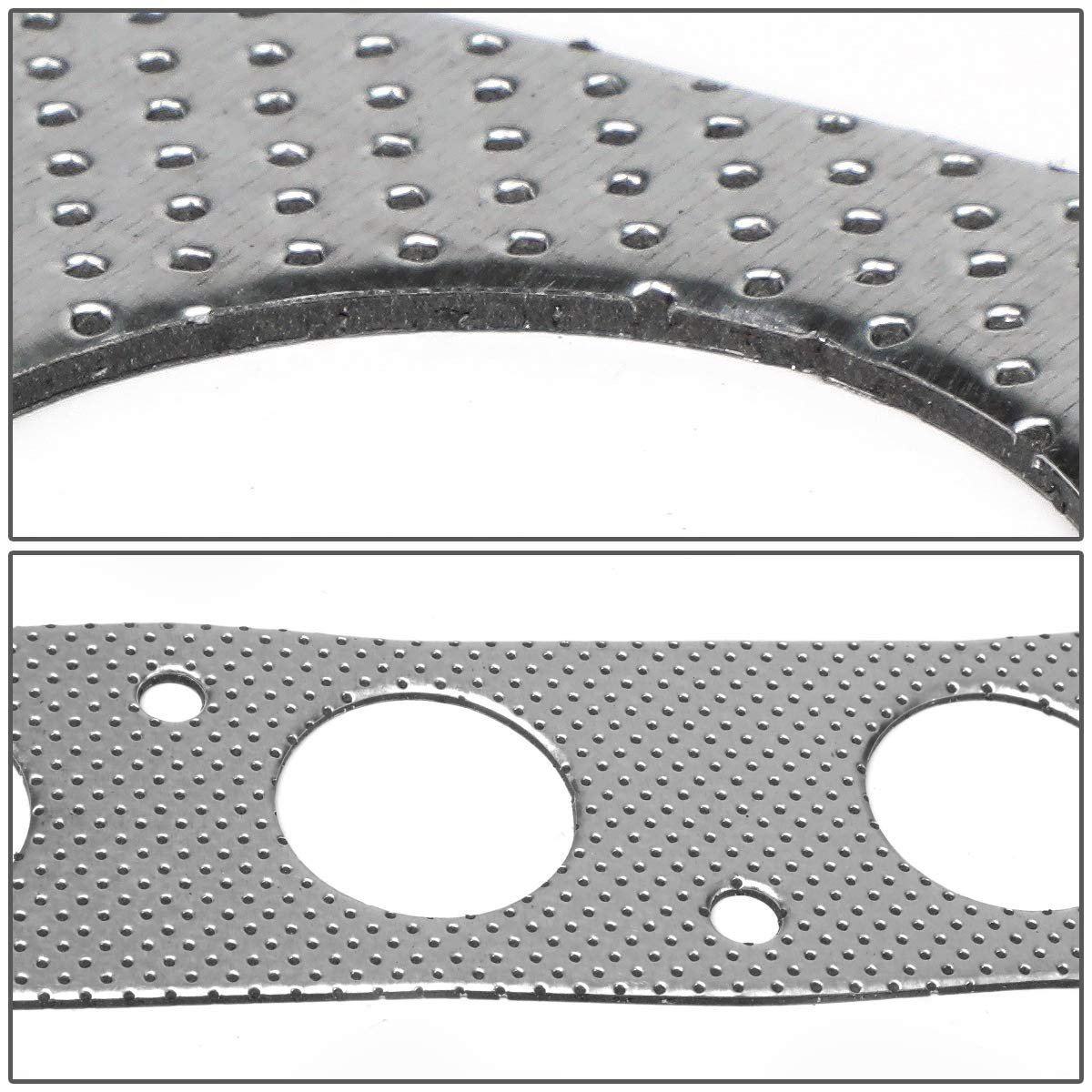 Aluminum Exhaust Manifold Header Gasket Set For 00-05 Toyota Mr2 Spyder Reinforced Graphite With Hardware Kit Fits Model