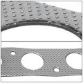 Aluminum Exhaust Manifold Header Gasket Set For 00-05 Toyota Mr2 Spyder Reinforced Graphite With Hardware Kit Fits Model