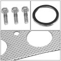 Aluminum Exhaust Manifold Header Gasket Set For 00-05 Toyota Mr2 Spyder Reinforced Graphite With Hardware Kit Fits Model