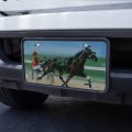 Harness Racing Horse Sulky Trotter Novelty Metal Vanity Tag License Plate