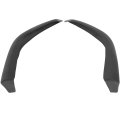 2pcs Front Bumper Lip Body Kit Abs Matte Black For 2009 2010 Toyota Corolla