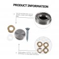 Partykindom 24pcs Glass Mirror Nails Fixing Screw Advertisings Hardwares Accessory Nail Metal Nail Stainless Steel Acrylikindom