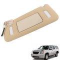 Sun Visor Beige Left Driver With Mirror Replacement For 2007-2014 Silverado Tahoe Yukon Suburban Escalade 22850306 
