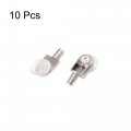 Uxcell Furniture Cabinet 5mm Dia Suction Cup Plug In Glass Shelf Support Peg Pin 10pcs