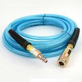 Interstate Pneumatics Hu14-025h44 Light Blue Polyurethane Pu Hose 1 4 Inch X 25 Feet 200 Psi With Plug Installed 