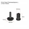Uxcell Push Clip Rivet 3 5mm X 6mm Pcb Circuit Panel Nylon Fastener Black 100 Pcs