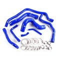 Water Silicone Radiator Hose Pipe Clamps Kits For Bmw E34 525i 525ix 520i M50 1989-1995i Blue 