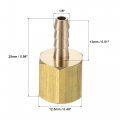 Uxcell Brass Barb Hose Fitting Connector Adapter 1 8 Barbed X 8npt Female Pipe 2pcs