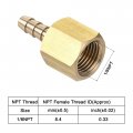 Uxcell Brass Barb Hose Fitting Connector Adapter 1 8 Barbed X 8npt Female Pipe 2pcs