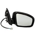 Fits 2009 2010 2011 2012 2013 2014 Nissan Murano 4-door Power Heated With Memory Manual Folding Smooth Black Paint To Match
