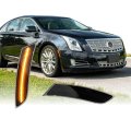 Front Side Marker Lights For 2013 2017 Cadillac Xts Smoke Lens Amber Led Parking Lamp Left And Right Pair Base Luxury Vsport 