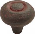 Refined Rustic Series Zinc Die Cast Knobs 1-1 2 Dia Iron Finish 