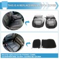 Kuafu Texture Seat Covers Full Set Compatible With 2014 2015 2016 2017 2018 Silverado Crew Cab Lt Pick-up 4-door Artificial