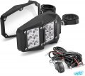 Wsays 1 75 2 Utv Roll Cage Bar Break Away Side Rear View Mirror W Led Light And Wiring Kit For Polaris Honda Kawasaki Yamaha 