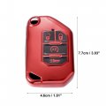 X Autohaux Tpu Key Fob Cover Case For Jeep Wrangler Jl Jlu Gladiator Jt Rubicon Sahara 2018-2021 Shell Protectorless Remote
