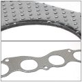 Aluminum Exhaust Manifold Header Gasket Set Compatible With 88-01 Honda Civic Acura Integra 2 0l K20 Engine Swap