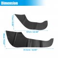 X Autohaux 1 Set Door Anti Kick Pad Stickers Carbon Fiber Pattern Anti-scratch Guard Protector For Honda Zrv 2023