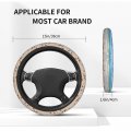 Foruidea Seashells Starfish Clouds Car Steering Wheel Cover Neoprene Automotive Anti Slip And Sweat Absorption Auto Wrap Fit