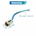 Uxcell 10pcs Bay15d Car Wire Harness Led Light Bulb Socket Holder Extension Connector Adapter Replacement Universal