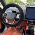 Soft Fluffy Car Steering Wheel Cover Fuzzy Fur Winter Protector For Women Warm Anti Slip 1 Set Of 3 Pieces Black