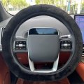 Soft Fluffy Car Steering Wheel Cover Fuzzy Fur Winter Protector For Women Warm Anti Slip 1 Set Of 3 Pieces Black
