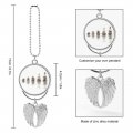 Pebbles Stones Forming Graph On White Background With Reflection Car Pendant Rear View Mirror Hanging Accessories Interior