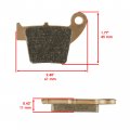 Caltric Front And Rear Sintered Brake Pads Compatible With Honda Crf150r Crf150rb 2007 2008 2009 2010-2018