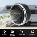 X Autohaux 2pcs Rotating Round Ac Air Outlet Vent Louvered Dashboard Electroplate Knob For Rv Bus Boat Yacht 85mm 76mm 46mm