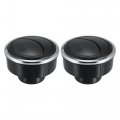X Autohaux 2pcs Rotating Round Ac Air Outlet Vent Louvered Dashboard Electroplate Knob For Rv Bus Boat Yacht 85mm 76mm 46mm 