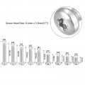 Uxcell M5 Torx Security Screws Kit M5x 8 10 12 16 20 25 30 35 40mm 90pcs 304 Stainless Steel Pan Head Tamper Proof Screw W T25